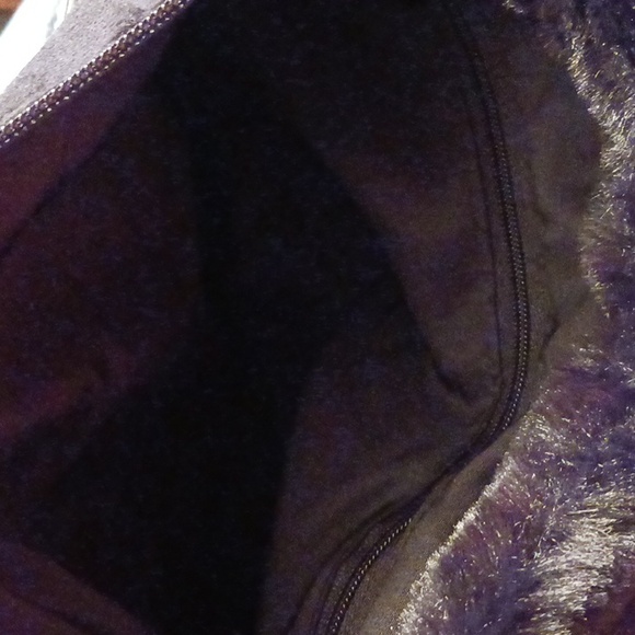 SPRIGS FAUX FUR THICK PILE MUFF ADJUSTABLE WAIST BELT/FANNY PACK/CROSSBODY BAG - Picture 7 of 13